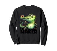 Cool Crocodile, Alligator Vibes - Cut Animal - Trouble Maker Felpa