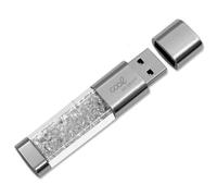 Cool Crystal Pen Drive USB 3.0 64 GB Bianco