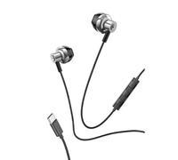 Cool Metal Stereo Auriculares USB-C con Micrófono Plateados