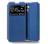 Cool Custodia Flip Cover per Samsung A057 Galaxy A05s Liscio Ecopelle Blu