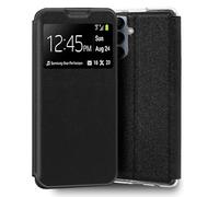 Cool Custodia Flip Cover per Samsung A256 Galaxy A25 5G Liscio Ecopelle Nero