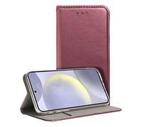Custodia Flip Cover a libro in tinta unita bordeaux per Samsung Galaxy S24