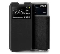 Cool Custodia Flip Cover per Xiaomi Poco M4 Pro Liso Nero