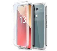 Cool Custodia Silicone 3D per Xiaomi Redmi Note 13 Pro (Trasparente Frontale + Posteriore)