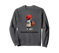 Cool Cute Basketball Anywhere with a Basketball kid Player Felpa