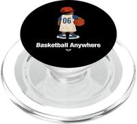 Cool Cute Basketball Anywhere with a Basketball kid Player PopSockets PopGrip per MagSafe