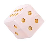 Cool Da Tavolo Con Cubi Di Pietra A Facce Quadrati Con Punti Dorati | per Standard 16 Mm Per Casa, Bar, Feste, Riunioni, Tavolino Da Caffè E Serate In Famiglia