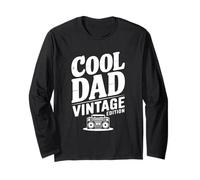 Cool Dad Vintage Edition Radio Amante per Padri Maglia a Manica