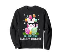 Cool Daddy Dad Kawaii Carino Bunny Egg Happy Easter Sunday Felpa