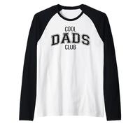 Cool Dads Club - Design con Scritta Dad Father Maglia con Maniche Raglan