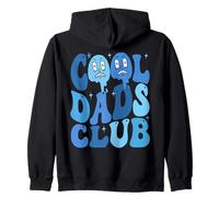 Cool Dads Club Groovy Logo Birthday Fathers Day Dad Daddy Felpa con Cappuccio