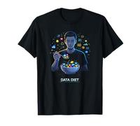 Cool Data Diet Tee Social Media Detox Mindset Mondo Digitale Maglietta