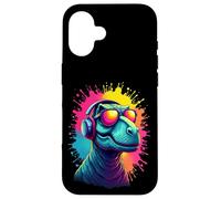 Cool Dino Vibes Con Spruzzi Di Colore Custodia per iPhone 16
