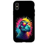 Cool Dino Vibes Con Spruzzi Di Colore Custodia per iPhone X/XS