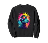 Cool Dino Vibes con Spruzzi di Colore Felpa