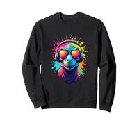 Cool Dino Vibes con Spruzzi di Colore Felpa