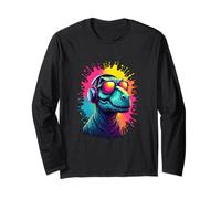 Cool Dino Vibes con Spruzzi di Colore Maglia a Manica