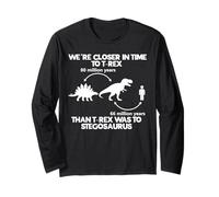 Cool Dinosaur Stuff T-Rex Stegosaurus Prehistoric Science Maglia a Manica