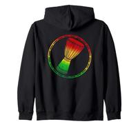 Cool Djembe La Batteria Africana per Musica Reggae Felpa con Cappuccio
