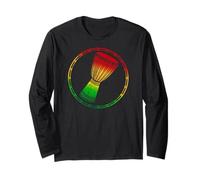 Cool Djembe La Batteria Africana per Musica Reggae Maglia a Manica