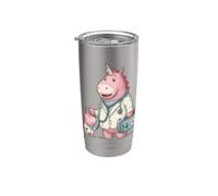 Cool Doc Unicorno con Medicine Bag Costume Bicchiere termico in acciaio inox doppia parete