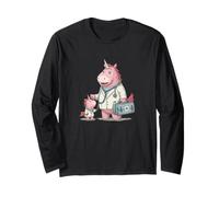 Cool Doc Unicorno con Medicine Bag Costume Maglia a Manica