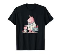 Cool Doc Unicorno con Medicine Bag Costume Maglietta