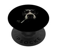 Cool Dog Smoking Occhiali da sole Retro Pop Art Canine Design PopSockets PopGrip Adesivo