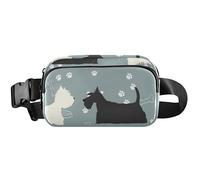 Cool Dogs - Marsupio da donna, impermeabile, con stampa di cani alla moda, blu, 20,3 x 13,5 x 5,8 cm, divertente, carino, cani blu, 20,3 x 13,5 x 5,8 cm, divertente e carino, Cool Dogs Blu, 8 x 5.3 x