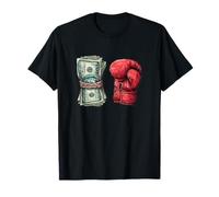 Cool Dollar Bill Costume per Gli Amanti della Boxe Sportiva Maglietta