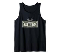 Cool Dollar Bill Crown Costume per Cash is King Lovers Canotta