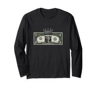Cool Dollar Bill Crown Costume per Cash is King Lovers Maglia a Manica