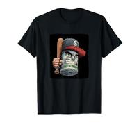 Cool Dollar Bill Guy con Cappello e Costume da Baseball Maglietta