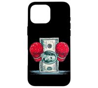 Cool Dollar Bill in Boxing Arena per gli amanti dello sport e del denaro Custodia per iPhone 16 Pro Max
