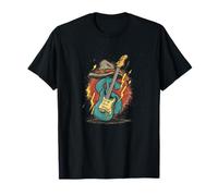 Cool Dollar Sign con Cappello e Rock Guitar Costume Maglietta