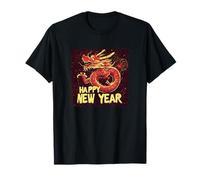 Cool Dragon Ti augura Un Buon Costume per L'Anno Nuovo Maglietta