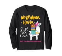 Cool Drama Llama Only You Can Prevent Drama Quotes Fun Maglia a Manica