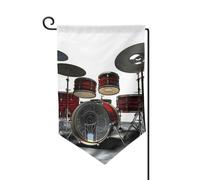 Cool Drum Set Bandiere Giardino Verticale Doppio Lato Casa Bandiera 30,5 x 45,7 cm Primavera Estate Stagionale Bandiera Vacanza Casale Decorazione Esterna