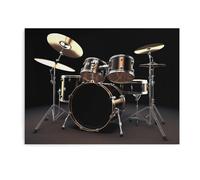 Cool Drum Set Canvas Wall Art Wall Painting Stampe moderne Opere d'arte Poster senza cornice per soggiorno, camera da letto, cucina, decorazione per la casa, 40 x 30 cm