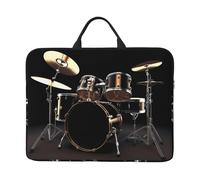 Cool Drum Set - Custodia per computer portatile da 14 pollici, impermeabile, leggera, con manico, borsa da viaggio per laptop, valigetta messenger per donne e uomini