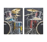 Cool Drum Set Porta Passaporto Personalizzato Portafoglio Passaporto per Donne Uomini Portadocumenti da Viaggio Organizer Holder