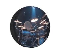 Cool Drum Set Stampa Pneumatici di scorta, Universale Misura per Rimorchio SUV Camion e altri veicoli (60-83 cm)