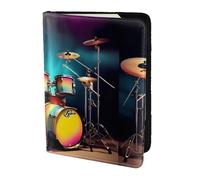 Cool Drums Set - Custodia per passaporto con stampa, sottile e leggera, accessorio universale alla moda per adulti