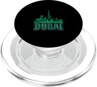 Cool Dubai Notte Skyline Futuristico Luci Città Viaggi Amante PopSockets PopGrip per MagSafe
