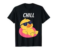 Cool Duck con Occhiali da Sole Papi Chill Chilling sull'acqua Maglietta