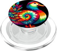 Cool Duck Graphic Spirit Animal Illustrazione Tie Dye Art PopSockets PopGrip per MagSafe