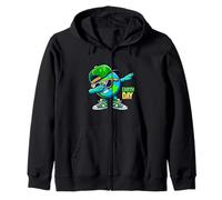 Cool Earth Dabbing Divertente Pianeta Dab Giornata della Terra Ecologia amanti Felpa con Cappuccio