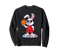 Cool Easter Bunny Giocare Basket Occhiali da Sole Felpa