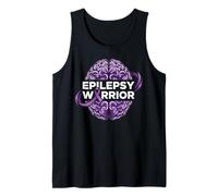 Cool Epilessia Warrior Purple Ribbon Design Uomini Donne Bambini Canotta