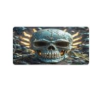 Cool Evil Skull Desk Mat Antiscivolo Grande Mousepad Tastiera Pad Mouse Pad per Computer Esteso Mouse Pad per Gaming Desk Blotter Impermeabile Scrittura Pad per Ufficio e Casa